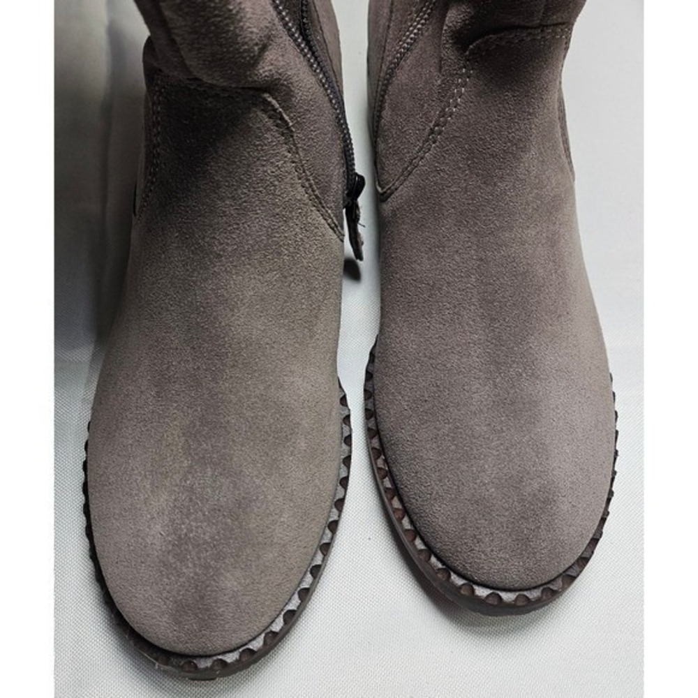 New Gentle Souls by Kenneth Cole Brian Suede‎ Knee High Boots Gray Women US 5.5 - Picture 12 of 13